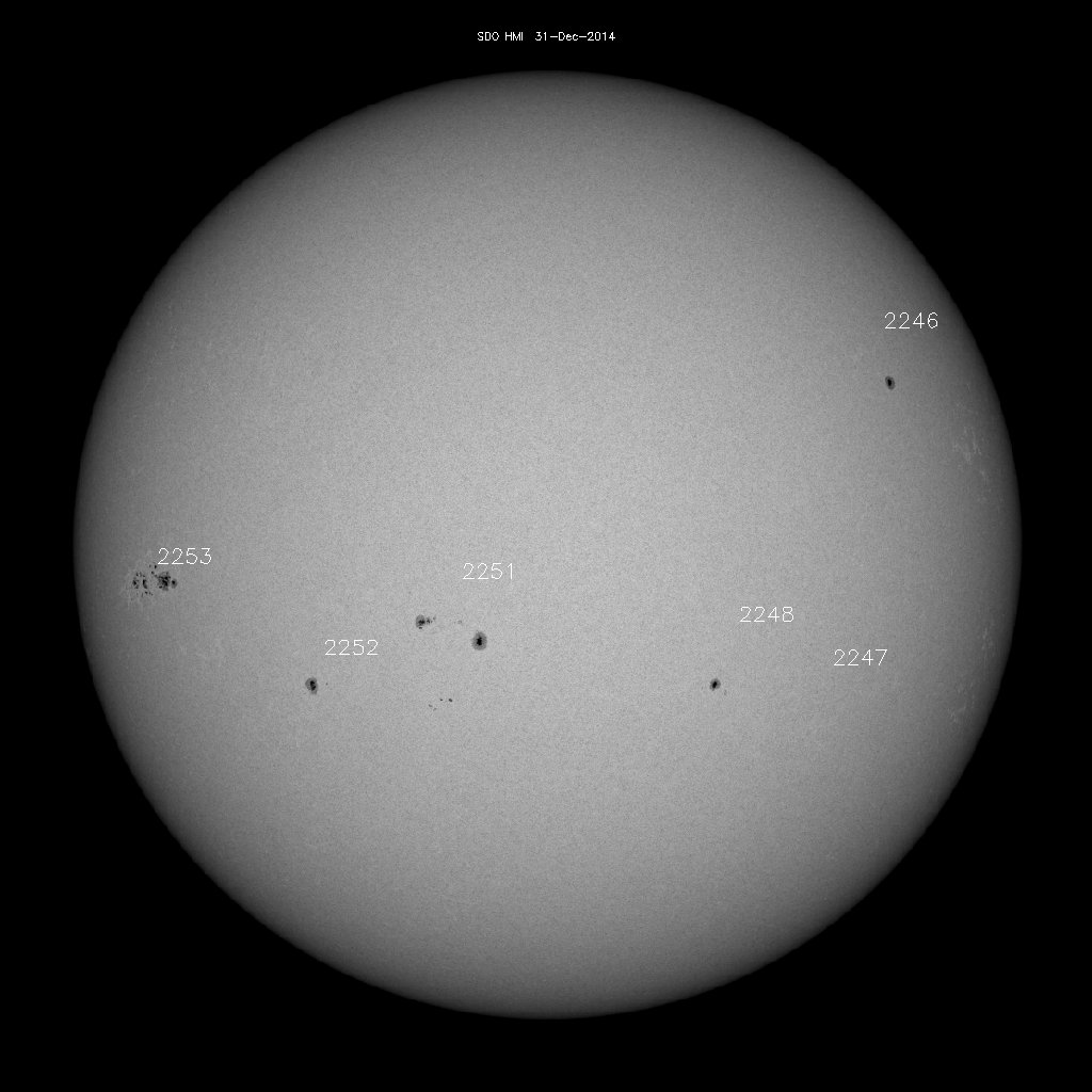 Sunspot regions