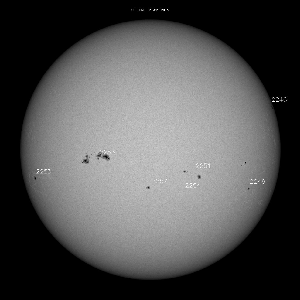 Sunspot regions