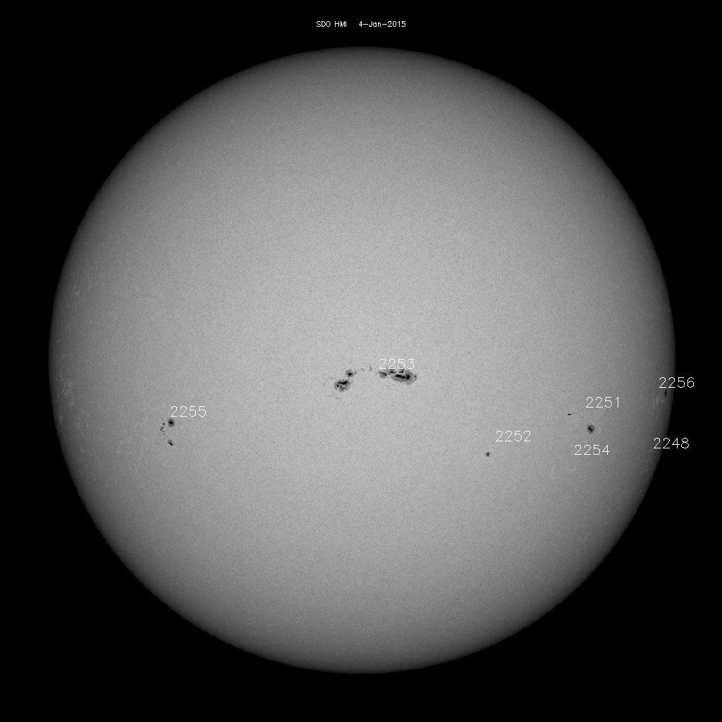 Sunspot regions