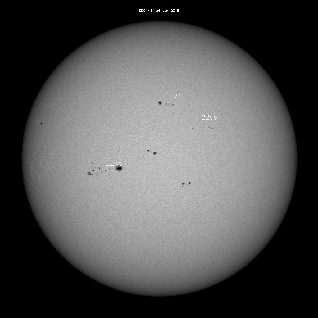 Sunspot regions