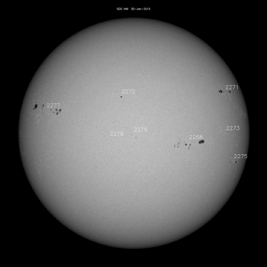 Sunspot regions