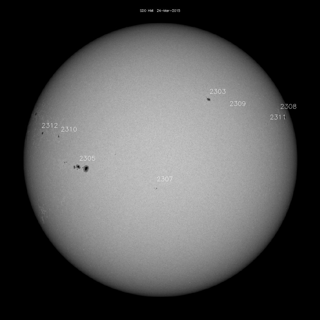 Sunspot regions