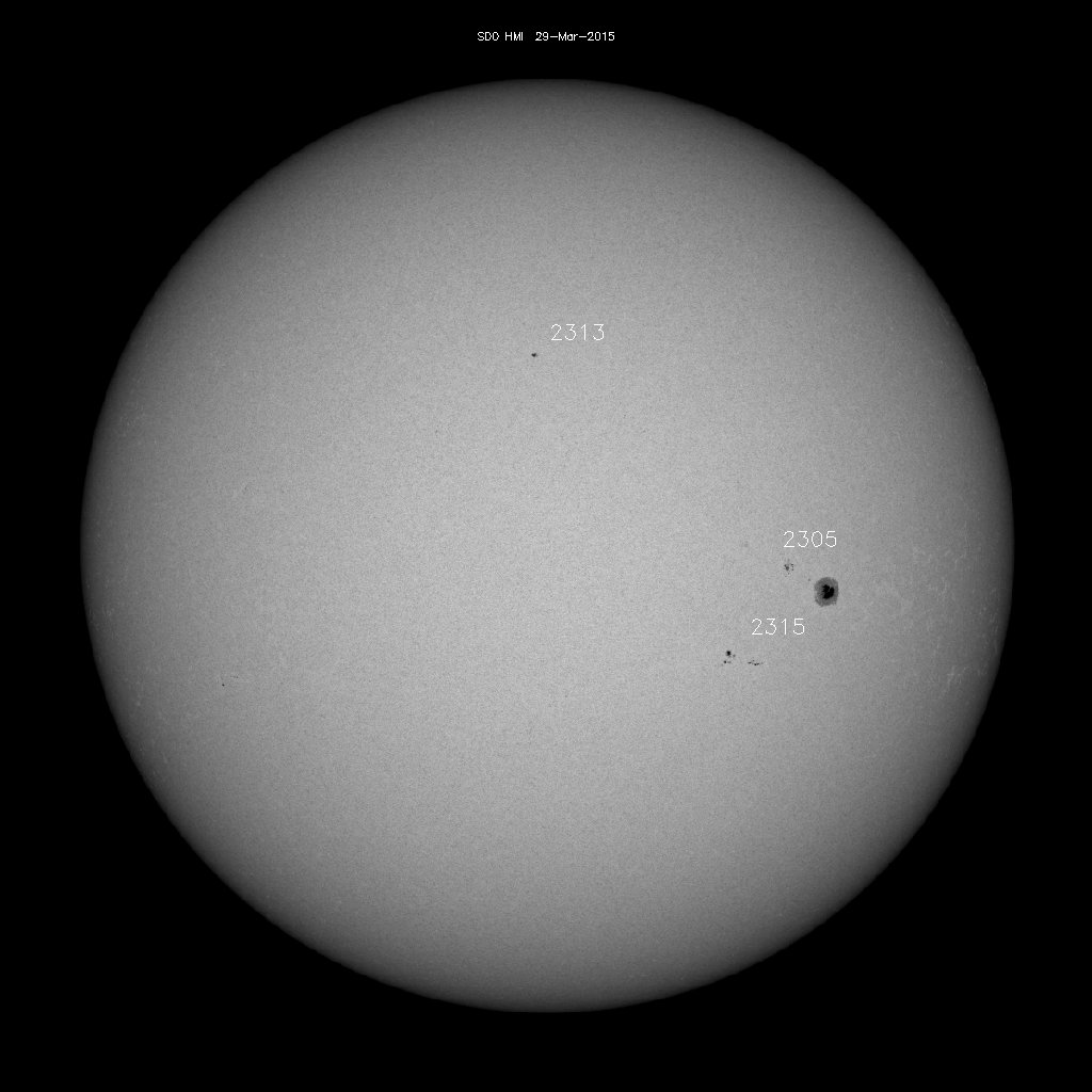 Sunspot regions