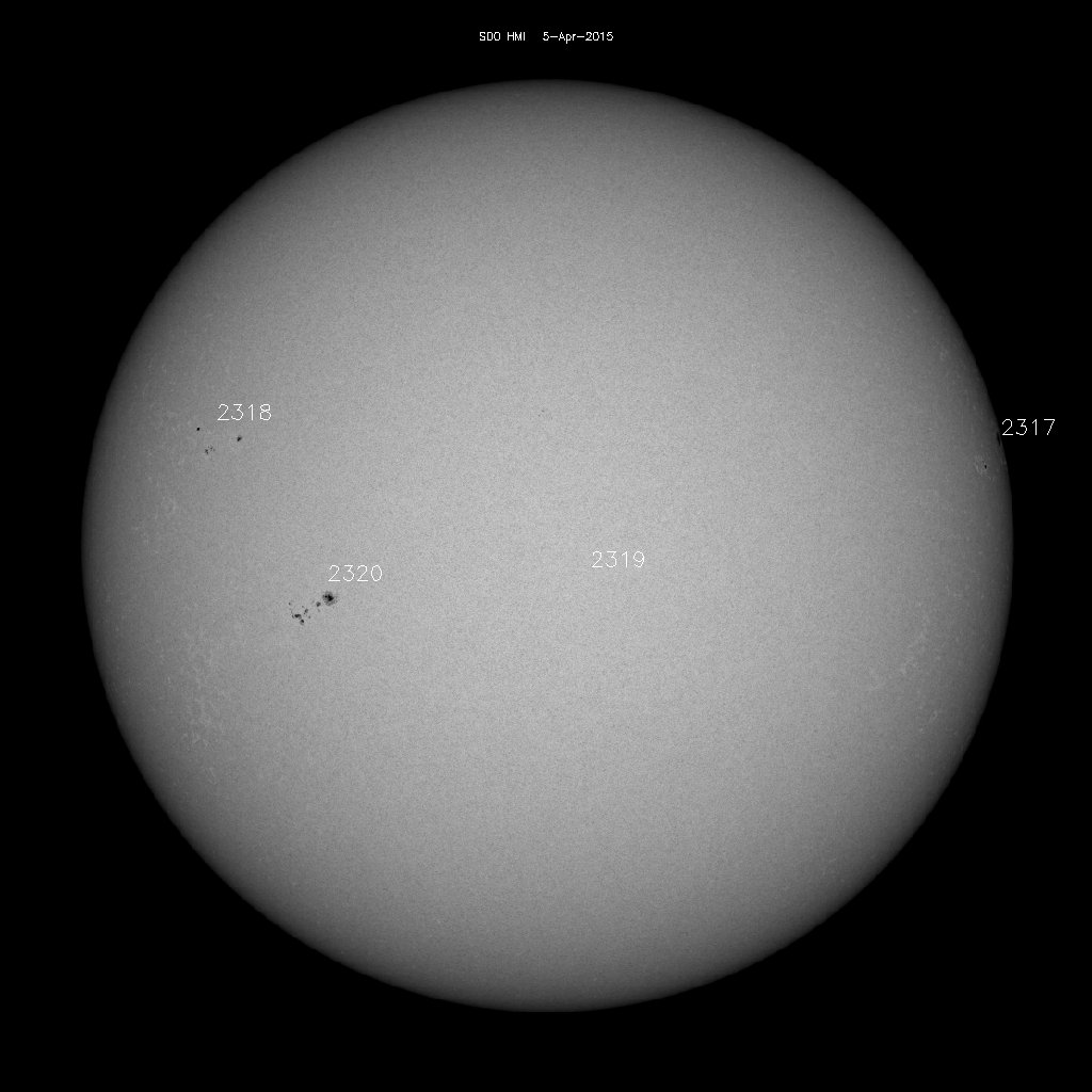 Sunspot regions