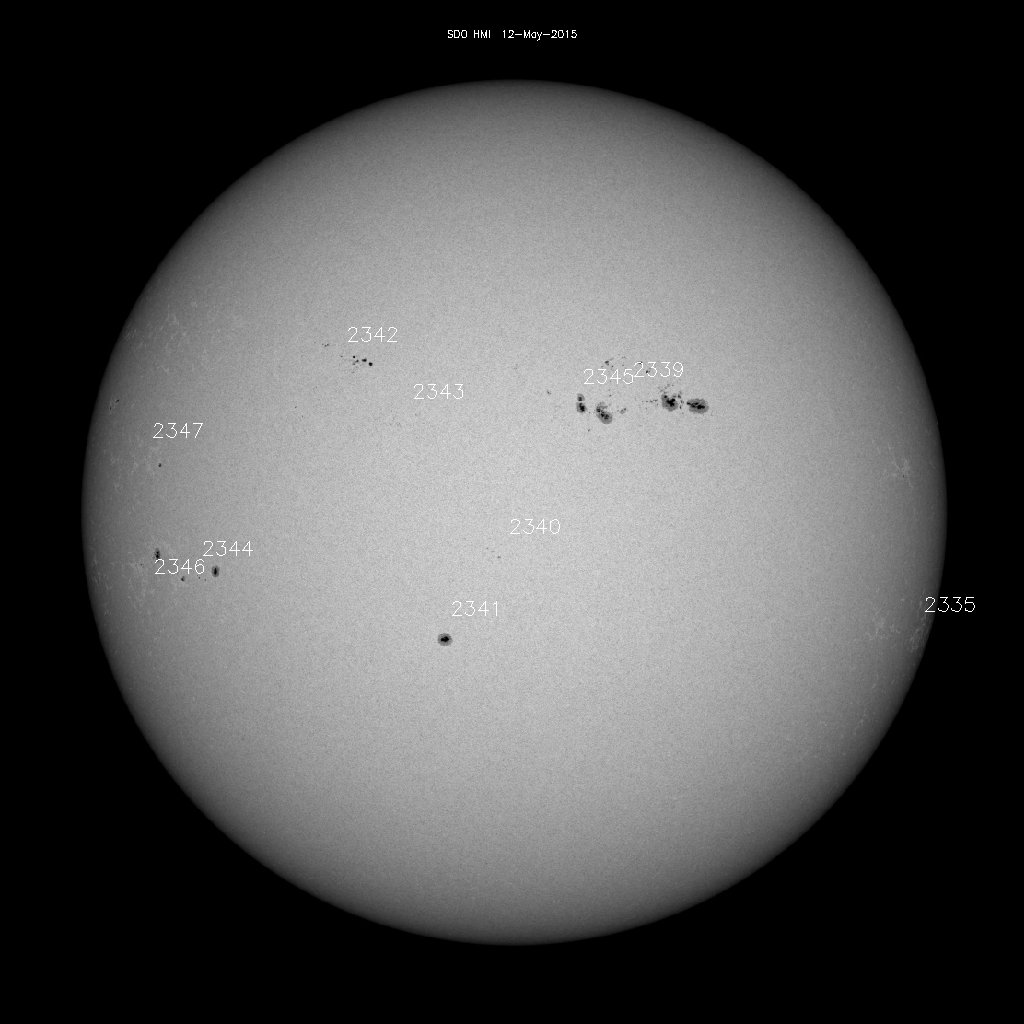 Sunspot regions