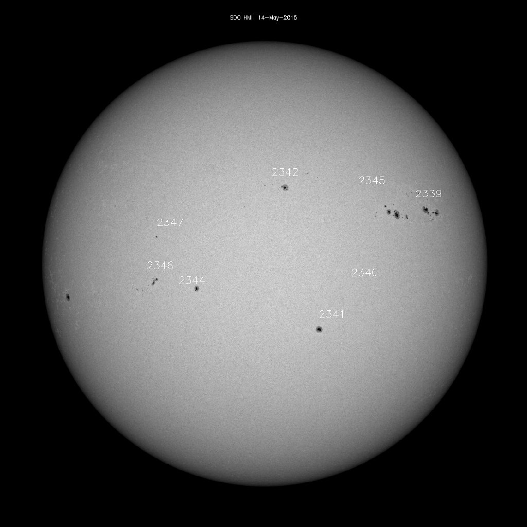 Sunspot regions