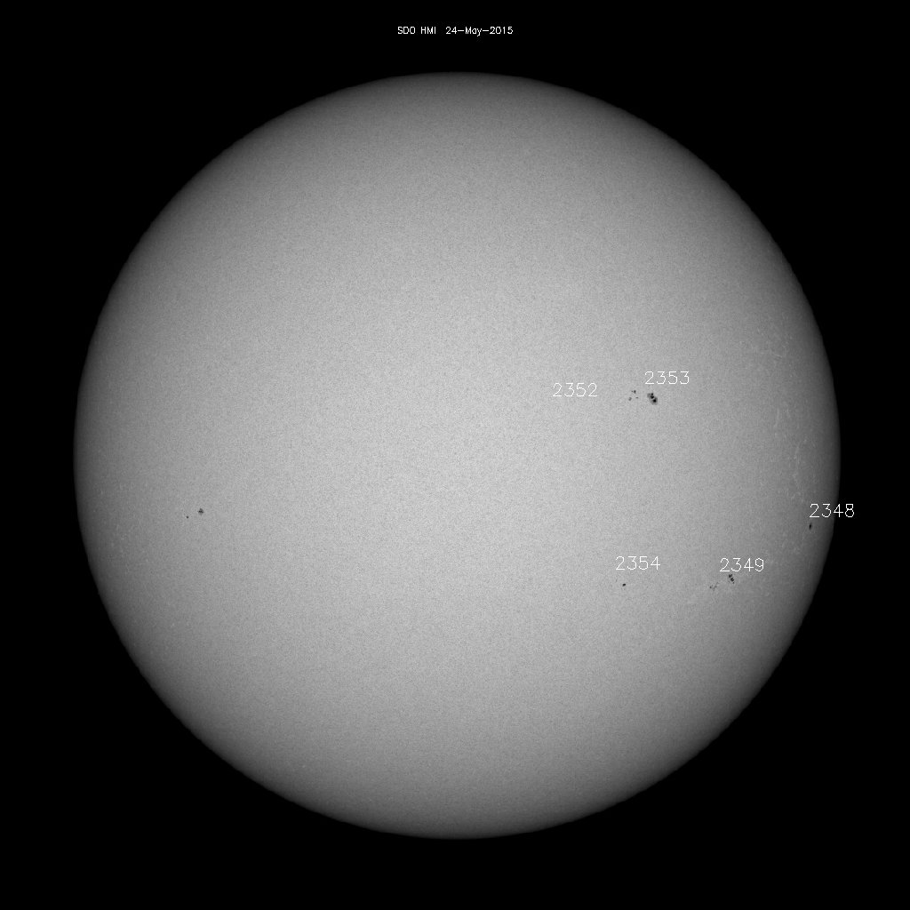 Sunspot regions