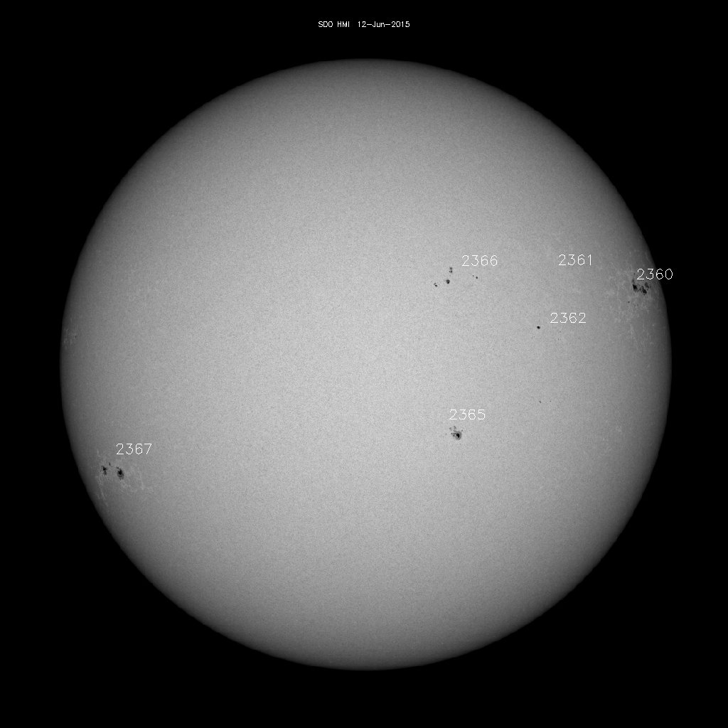 Sunspot regions