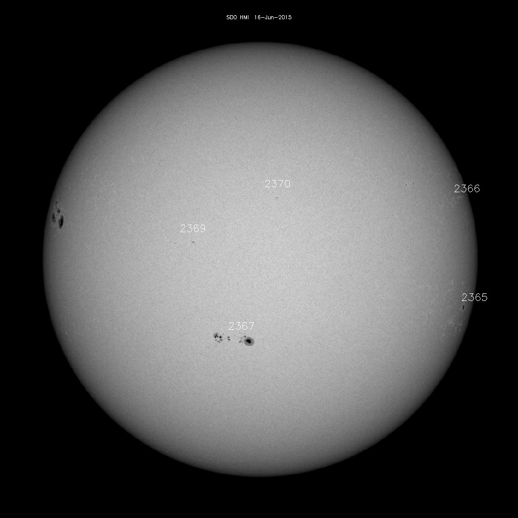 Sunspot regions