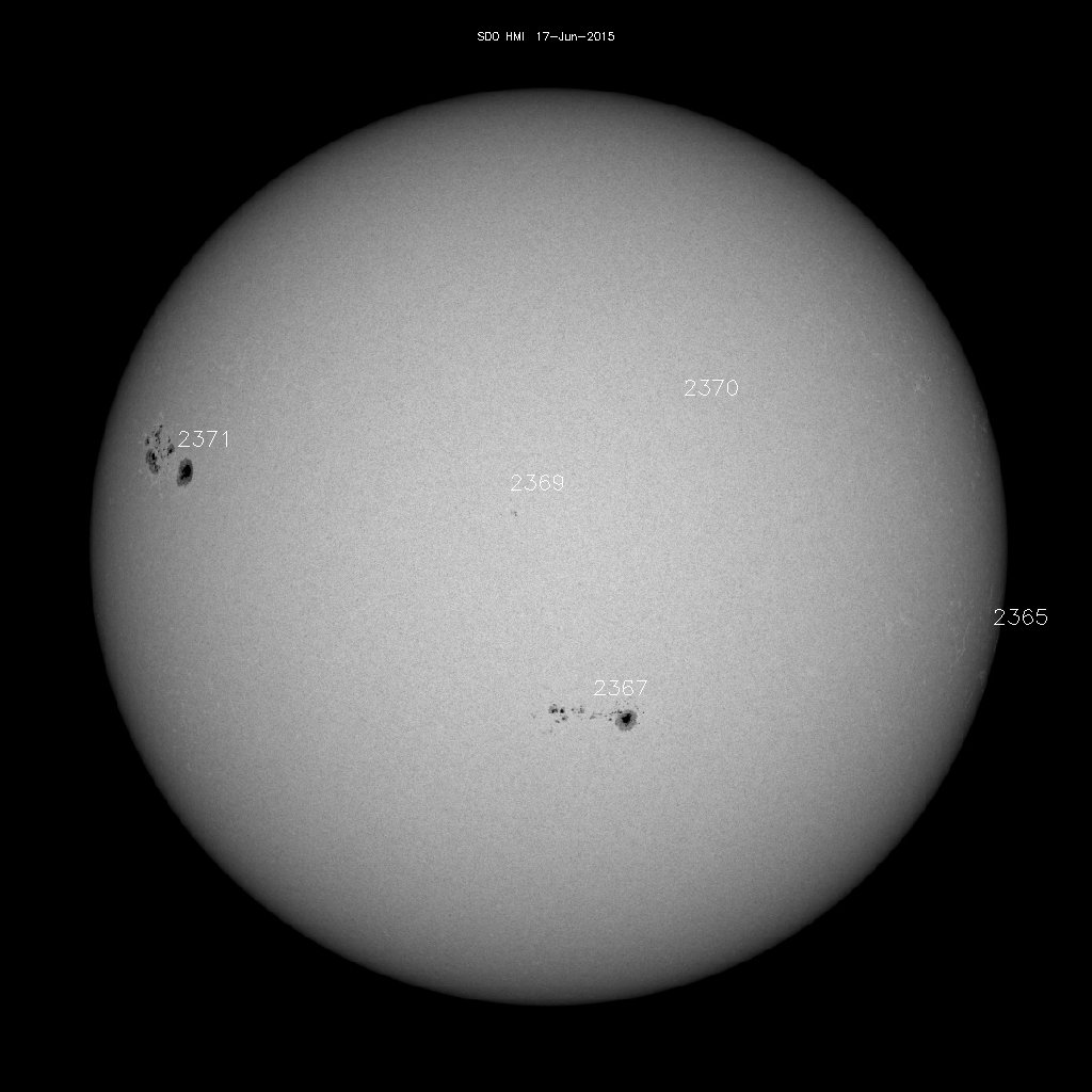 Sunspot regions