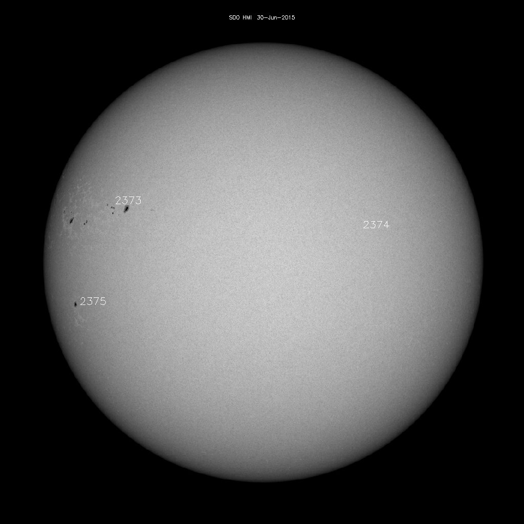 Sunspot regions