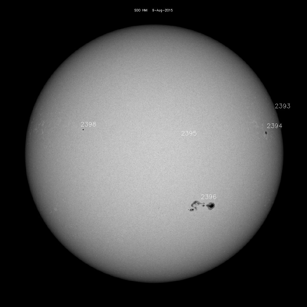 Sunspot regions