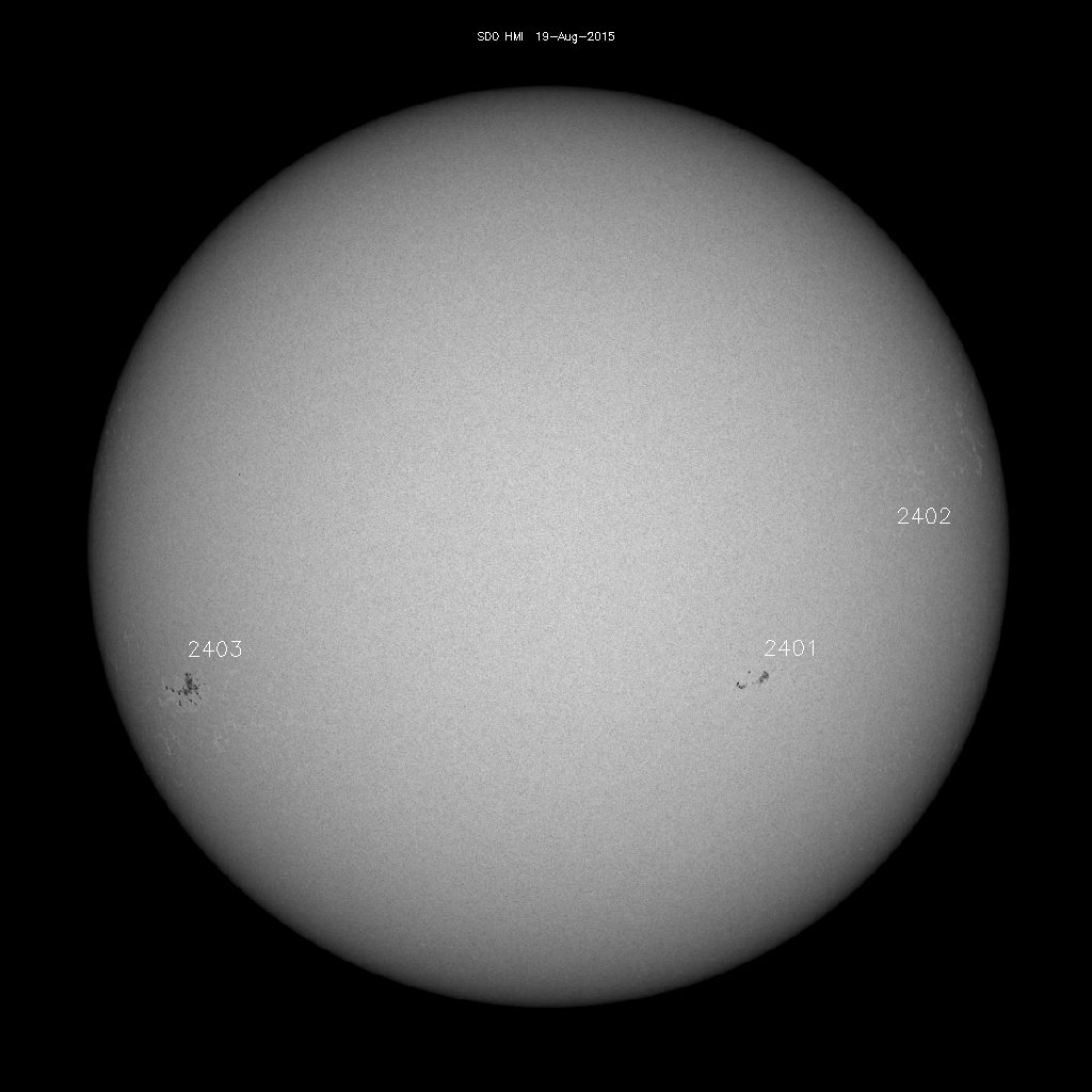 Sunspot regions