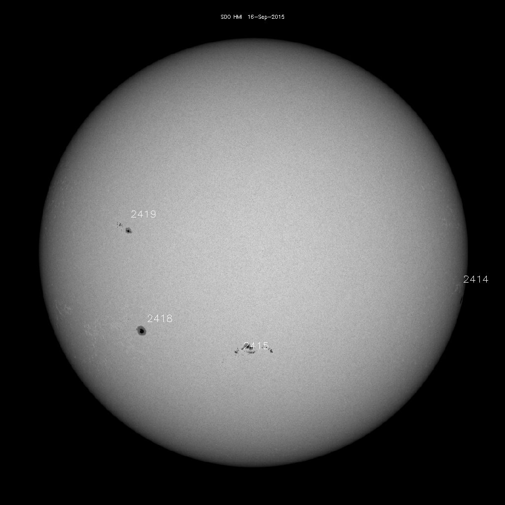 Sunspot regions