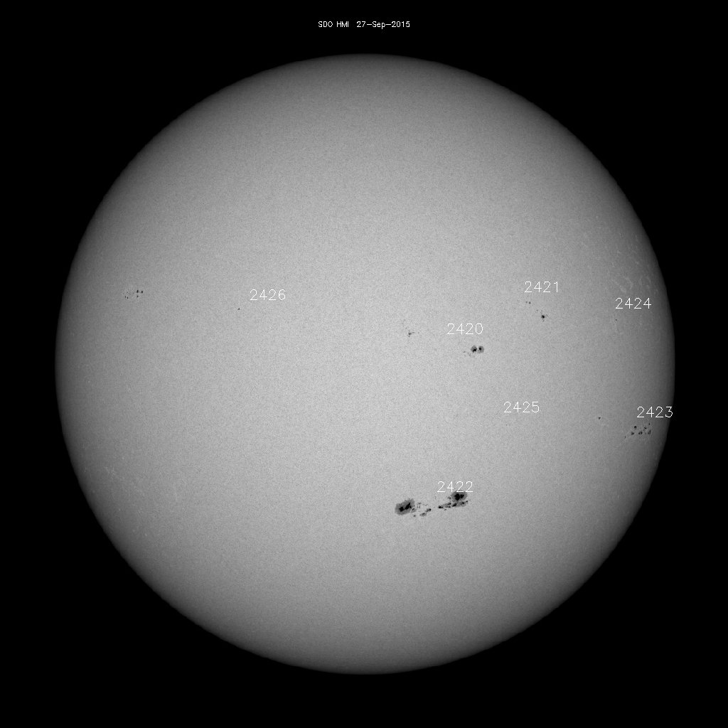 Sunspot regions