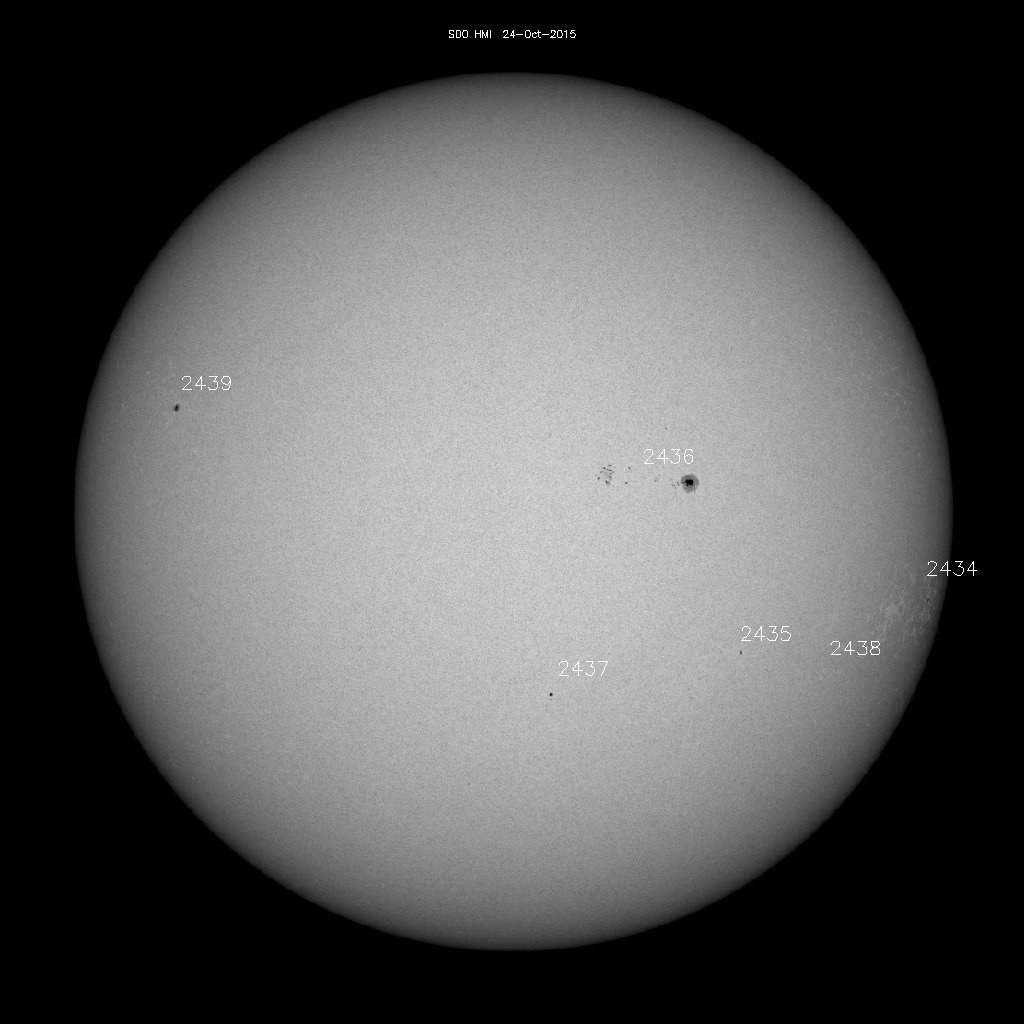 Sunspot regions