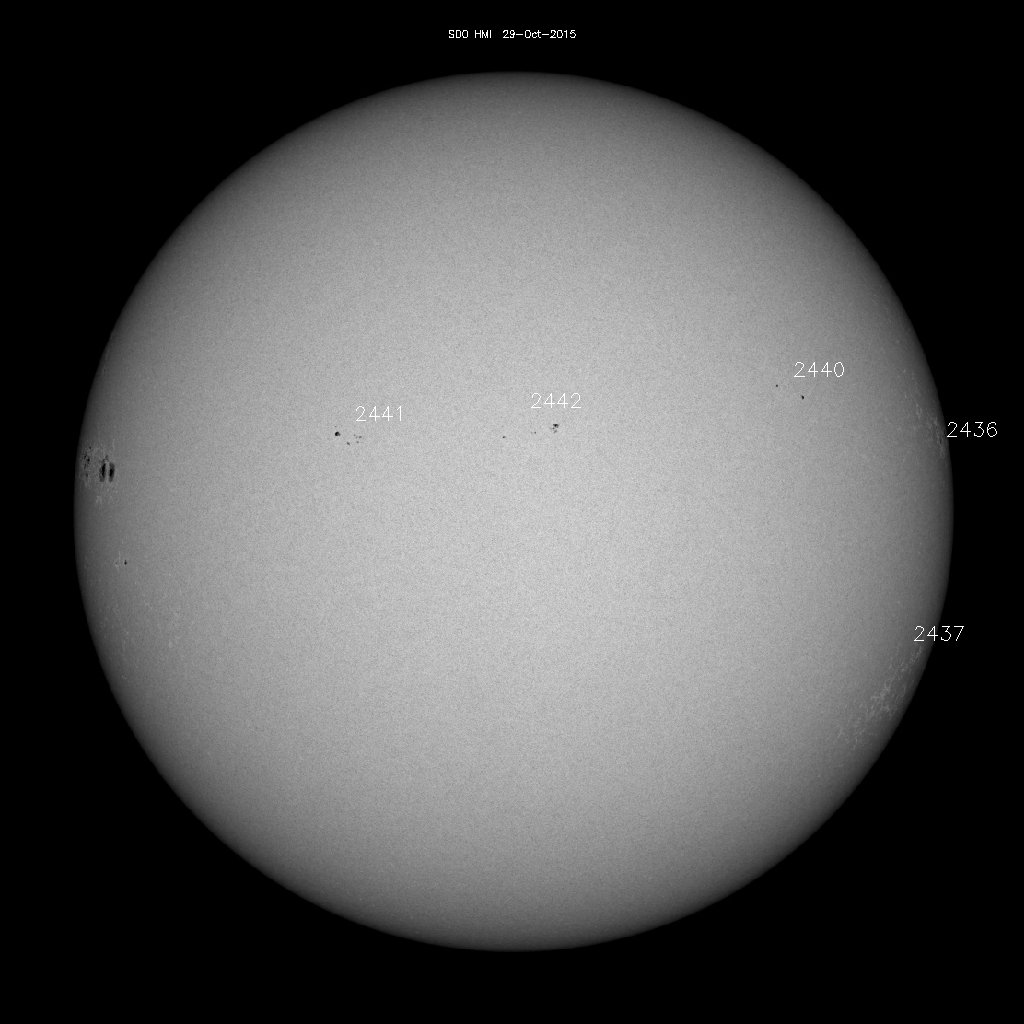 Sunspot regions