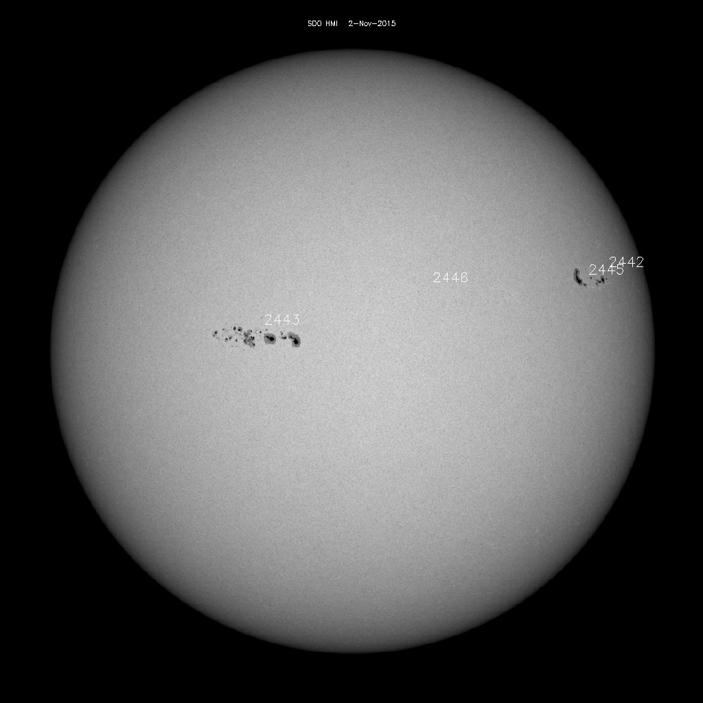 Sunspot regions