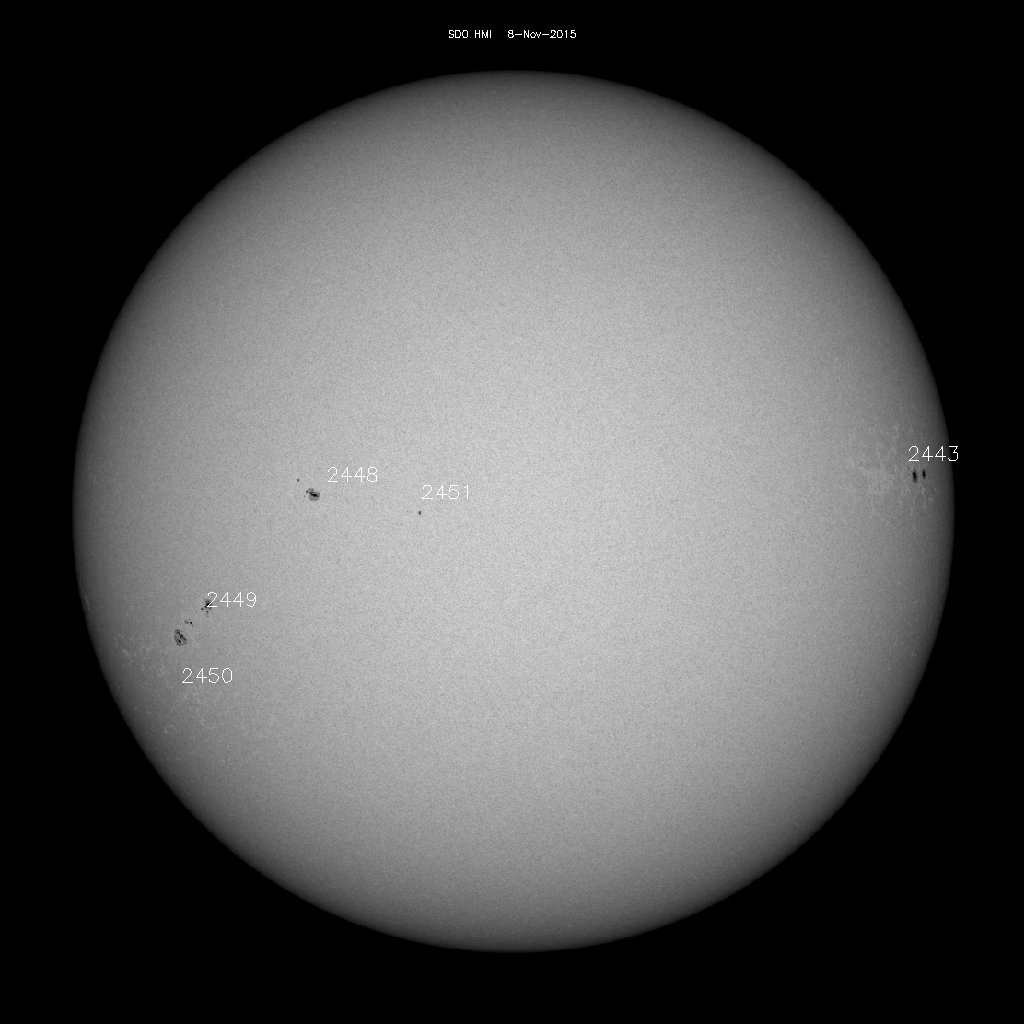 Sunspot regions