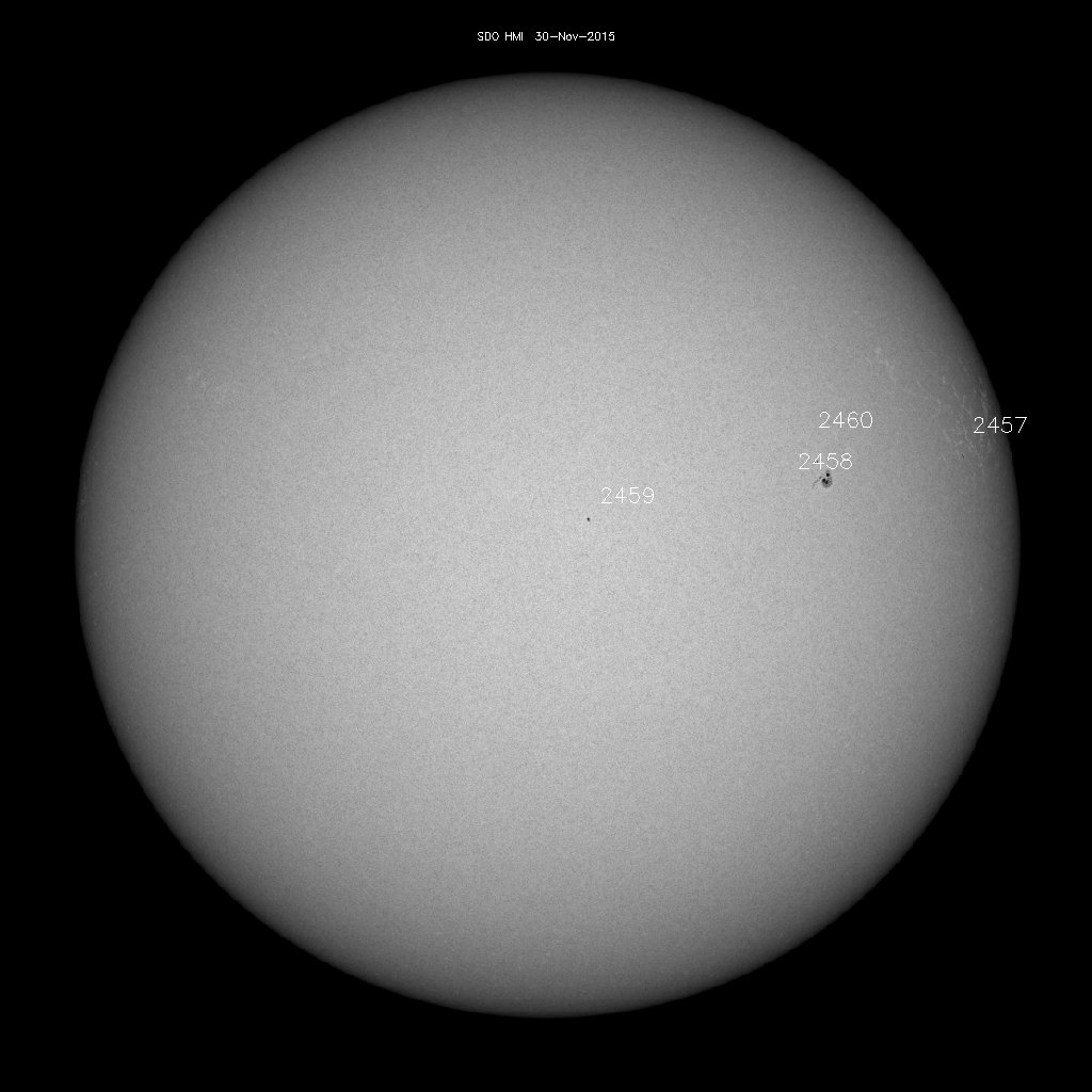 Sunspot regions