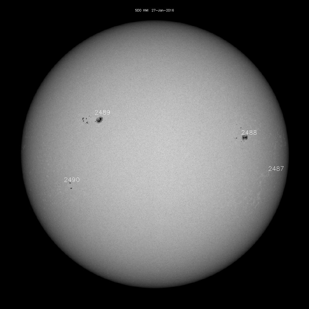 Sunspot regions