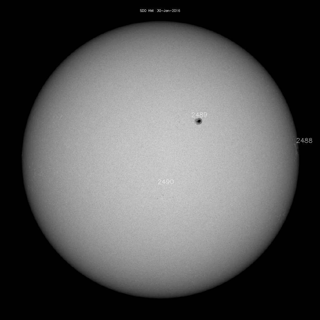 Sunspot regions