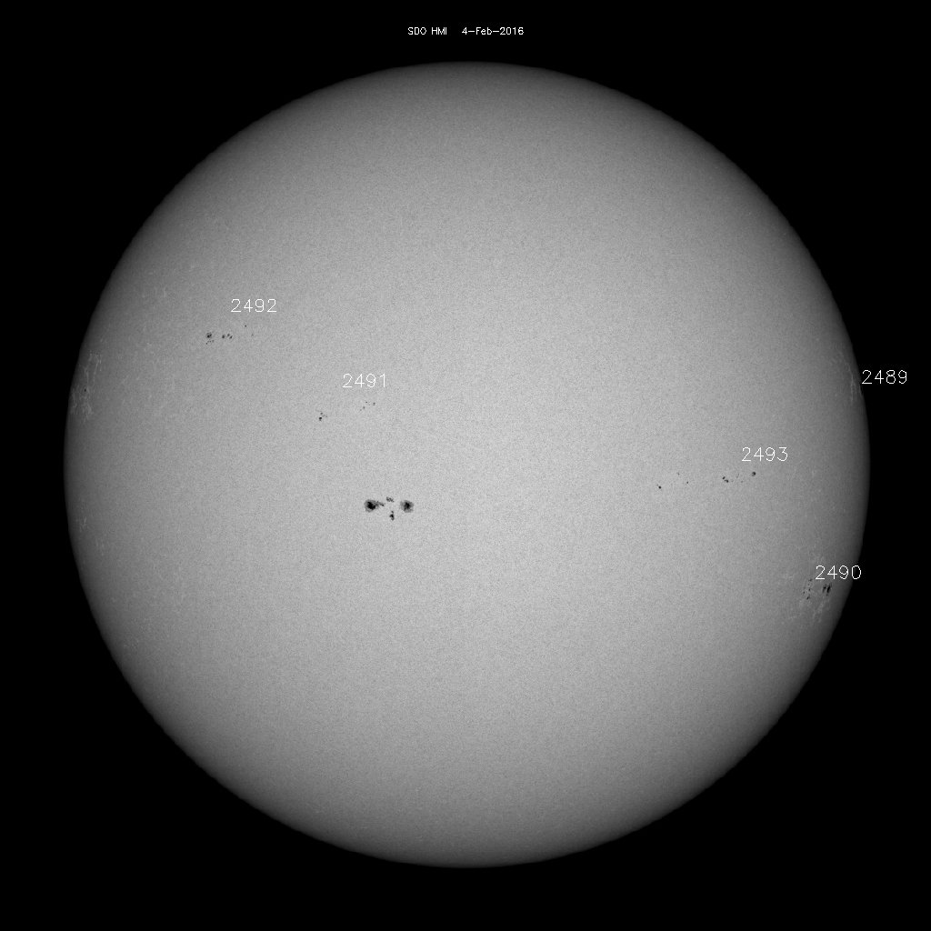 Sunspot regions