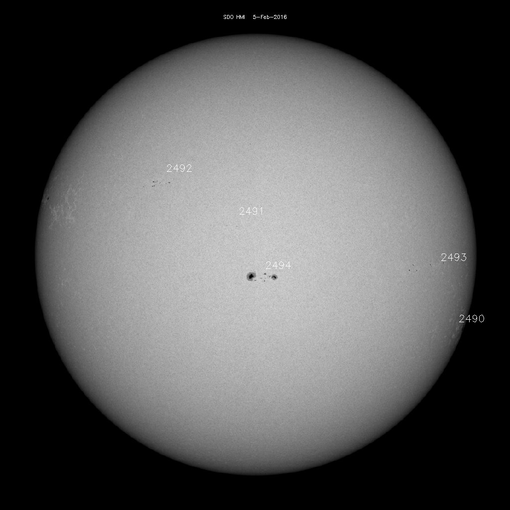 Sunspot regions