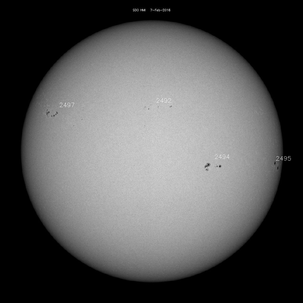 Sunspot regions