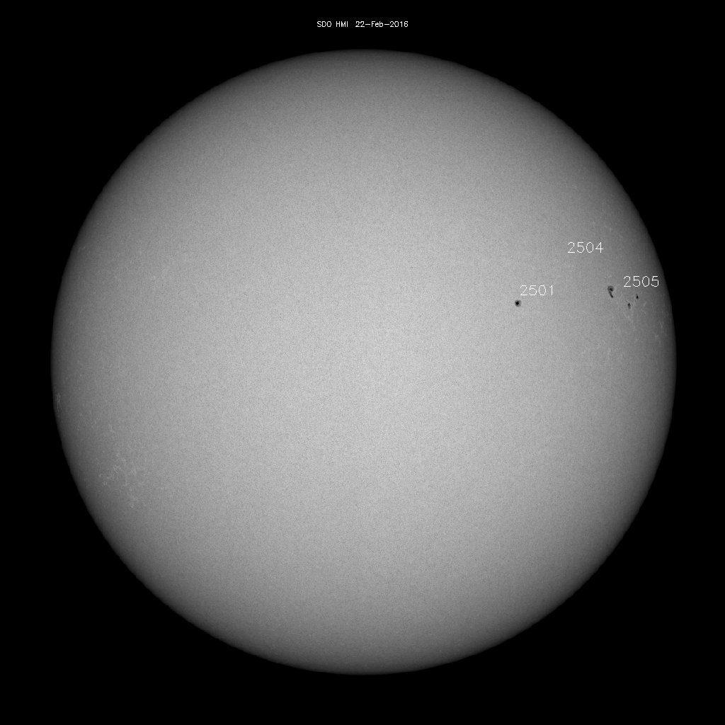 Sunspot regions