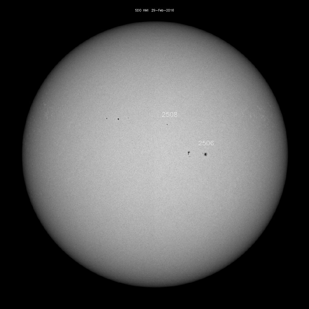 Sunspot regions