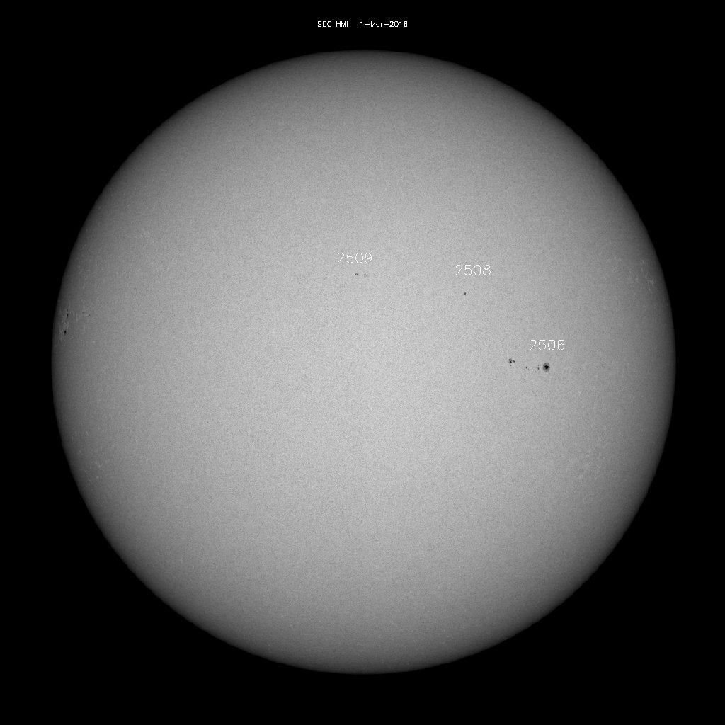 Sunspot regions