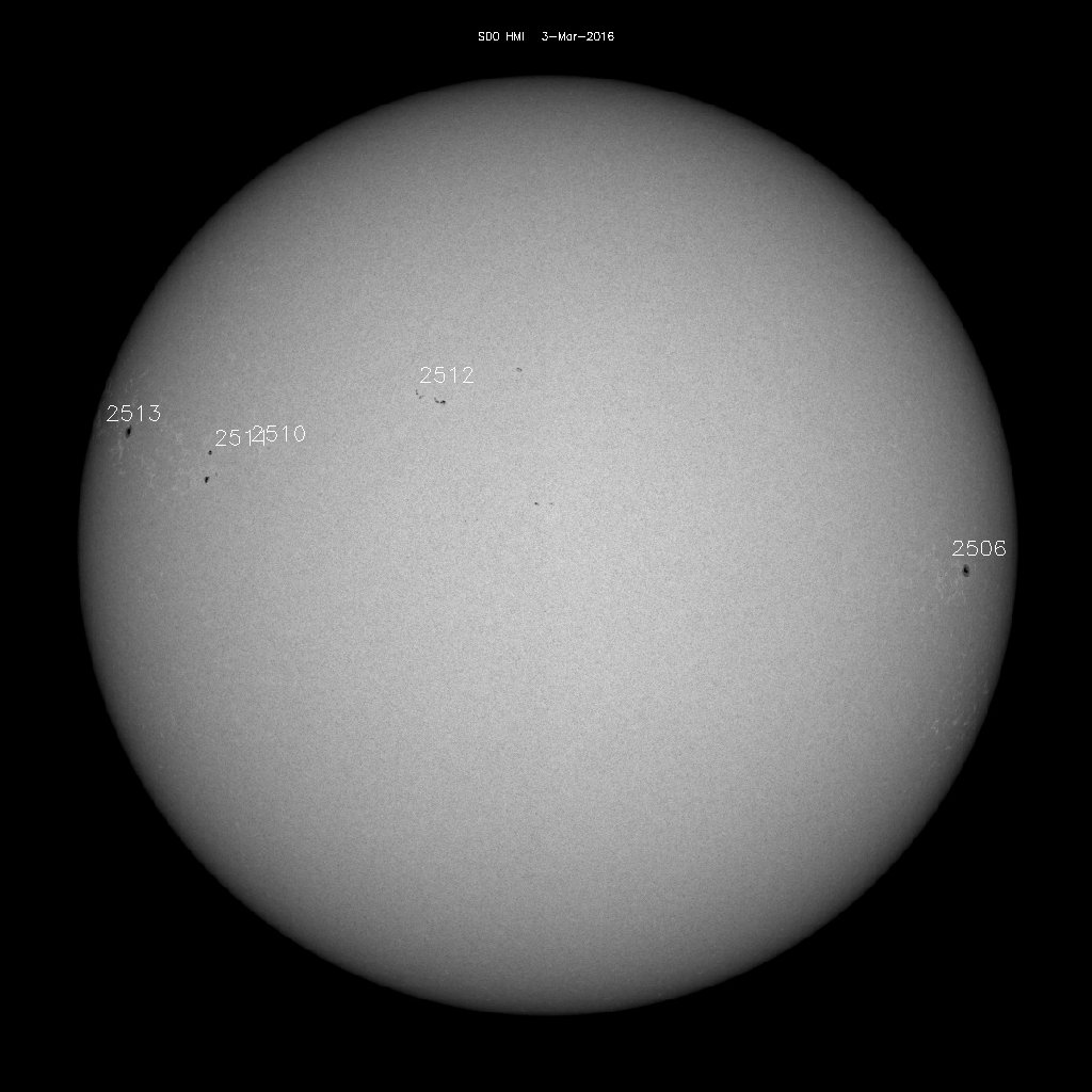 Sunspot regions