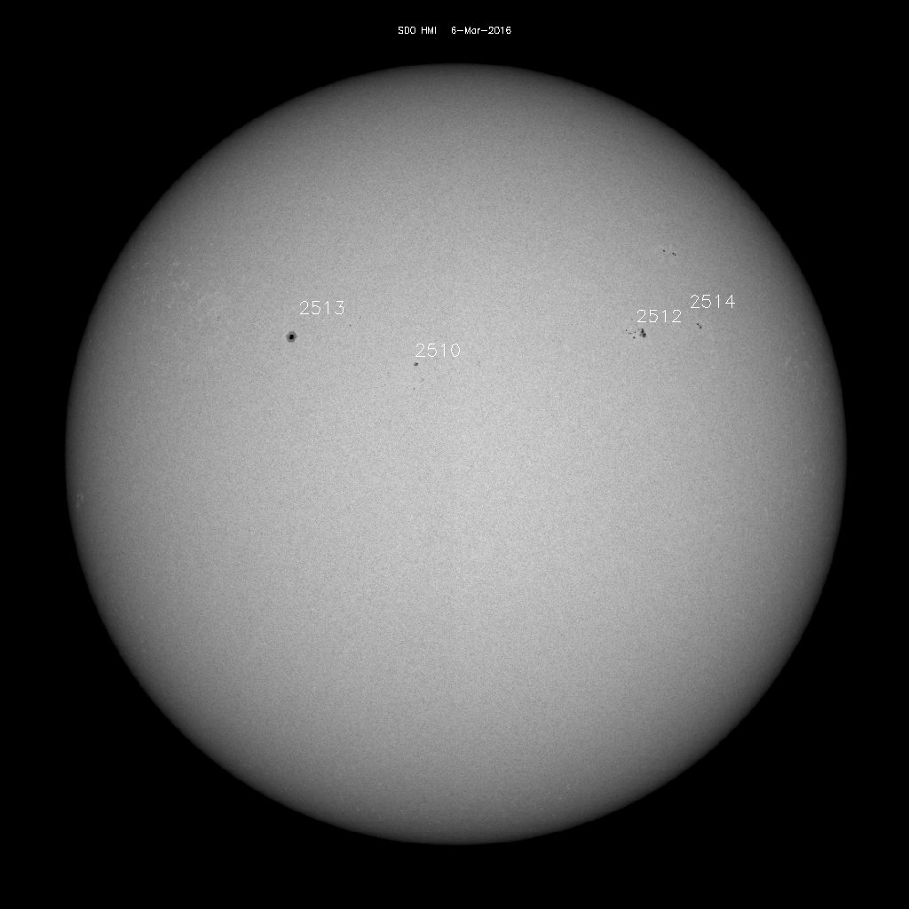 Sunspot regions