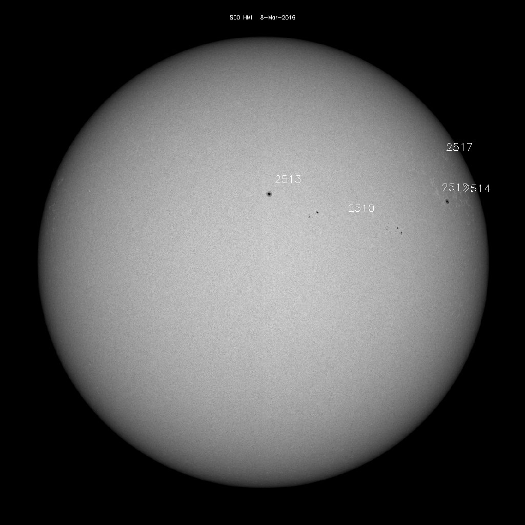 Sunspot regions