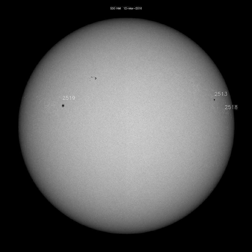 Sunspot regions