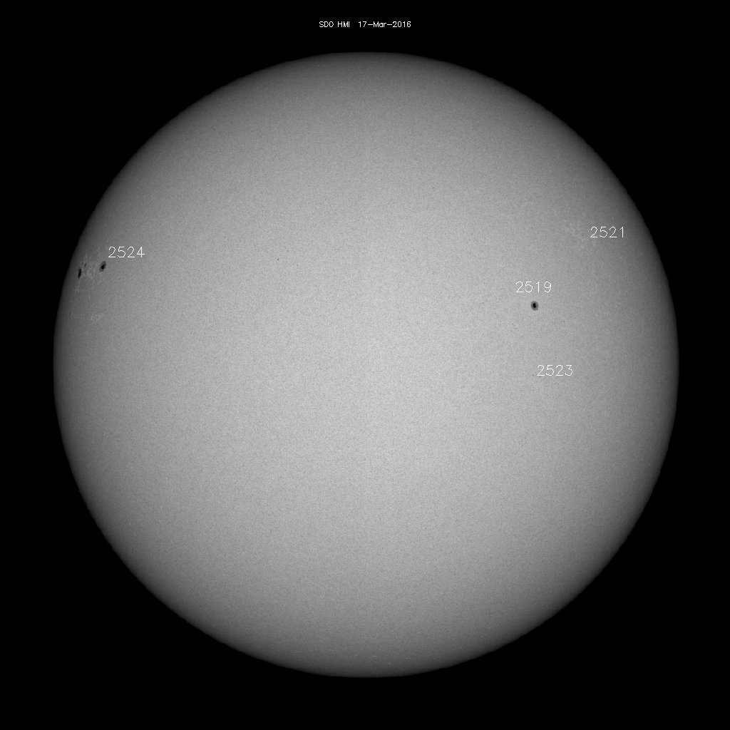 Sunspot regions