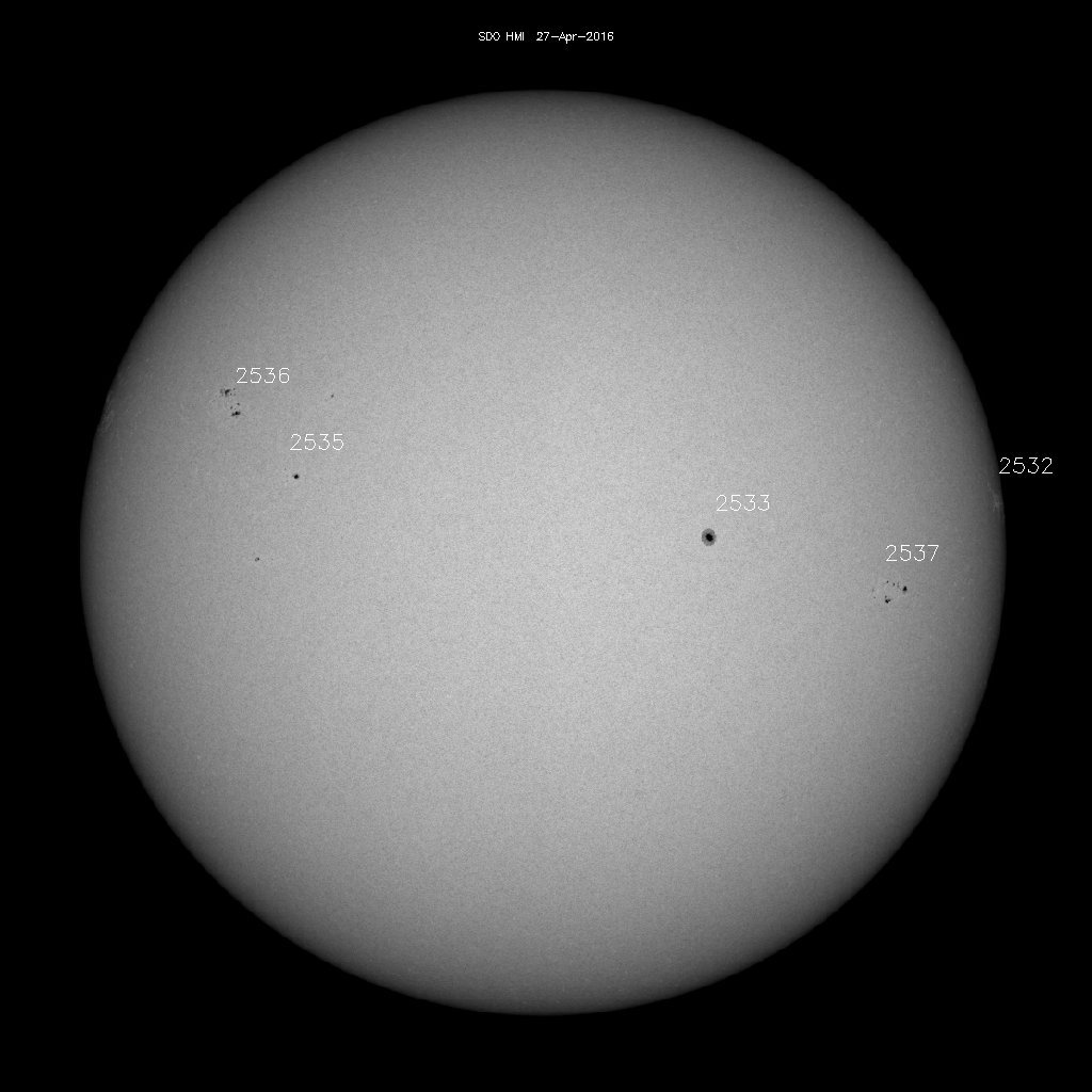 Sunspot regions