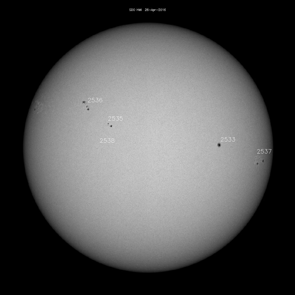 Sunspot regions