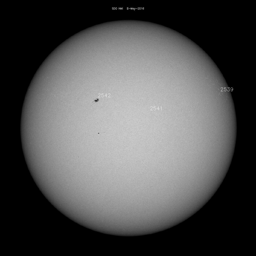 Sunspot regions