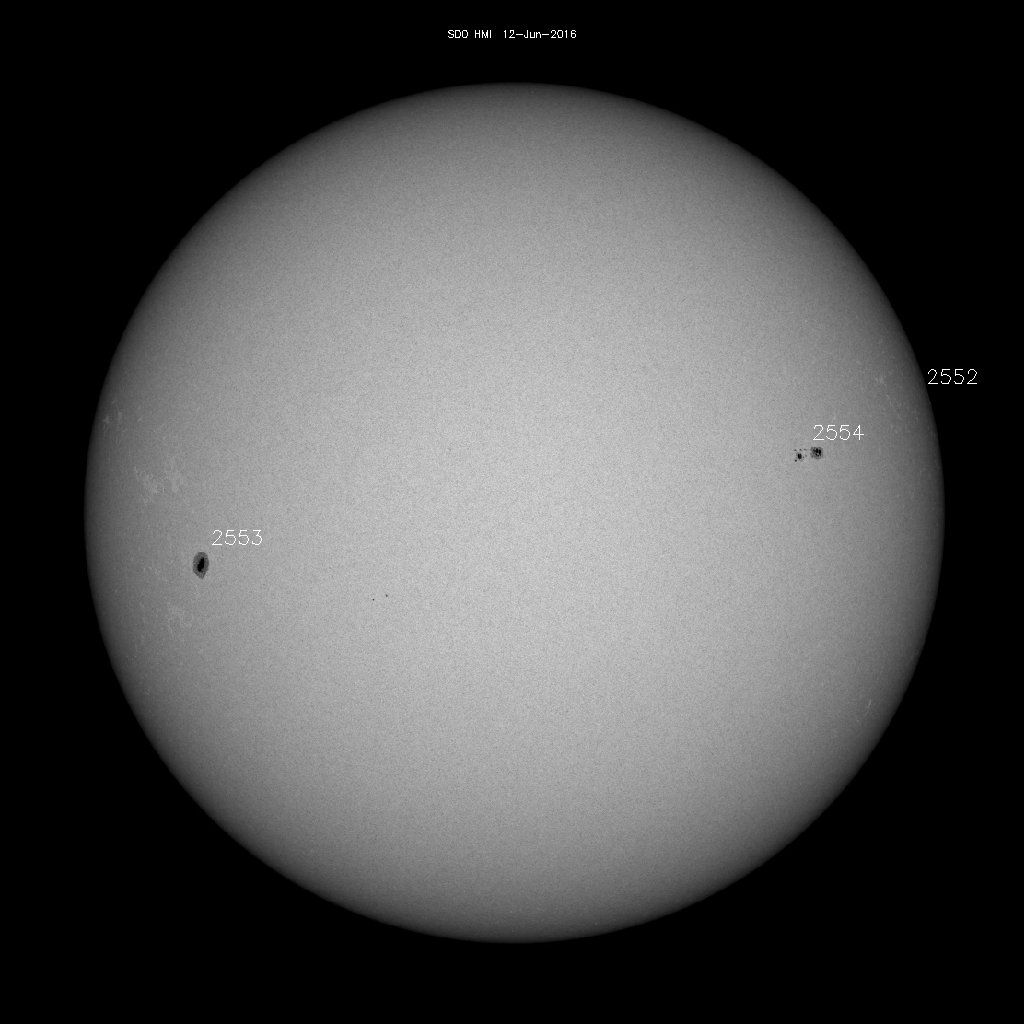 Sunspot regions