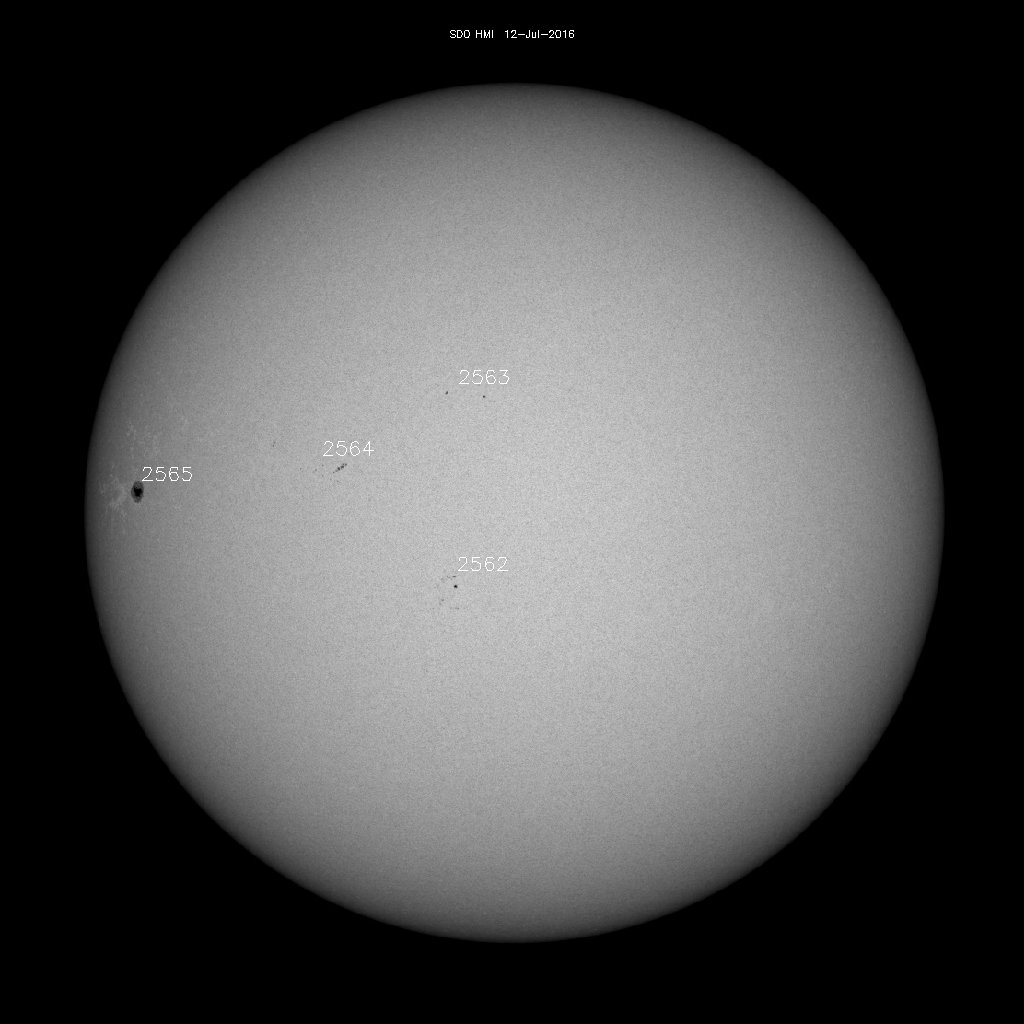 Sunspot regions