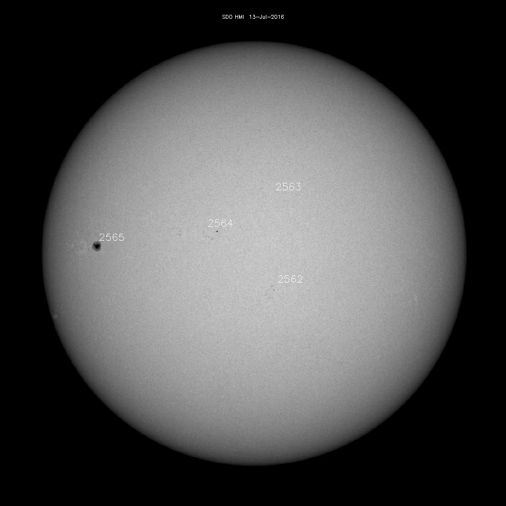 Sunspot regions