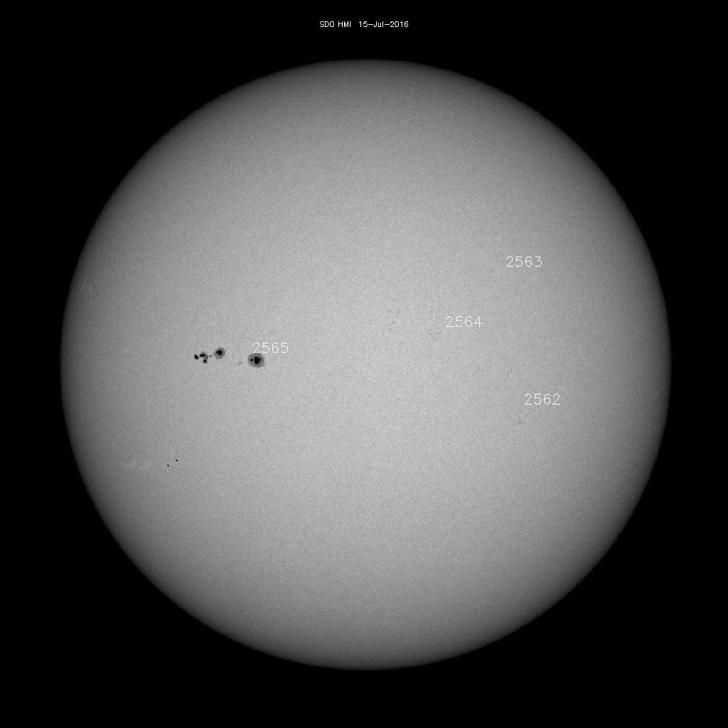 Sunspot regions