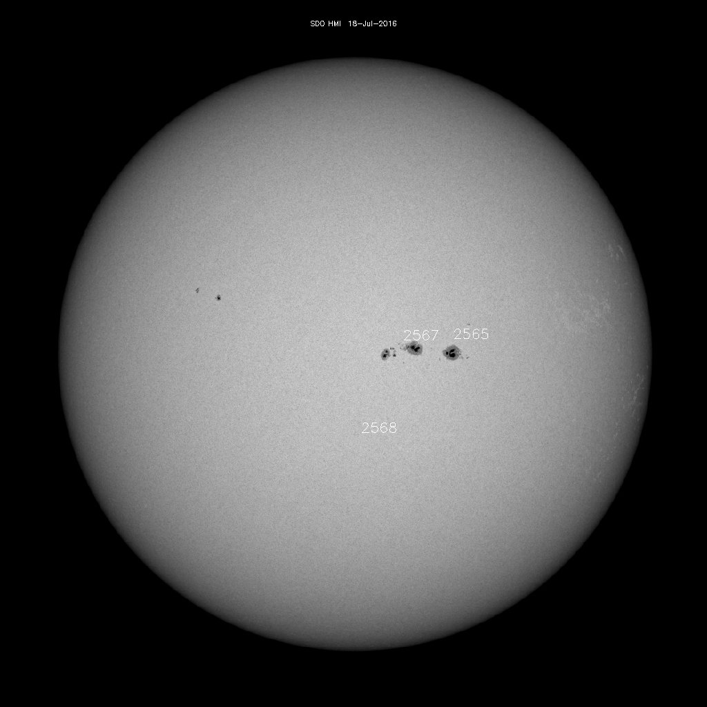 Sunspot regions