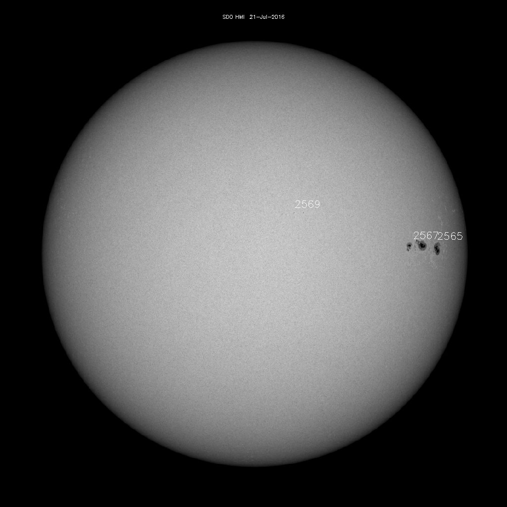 Sunspot regions