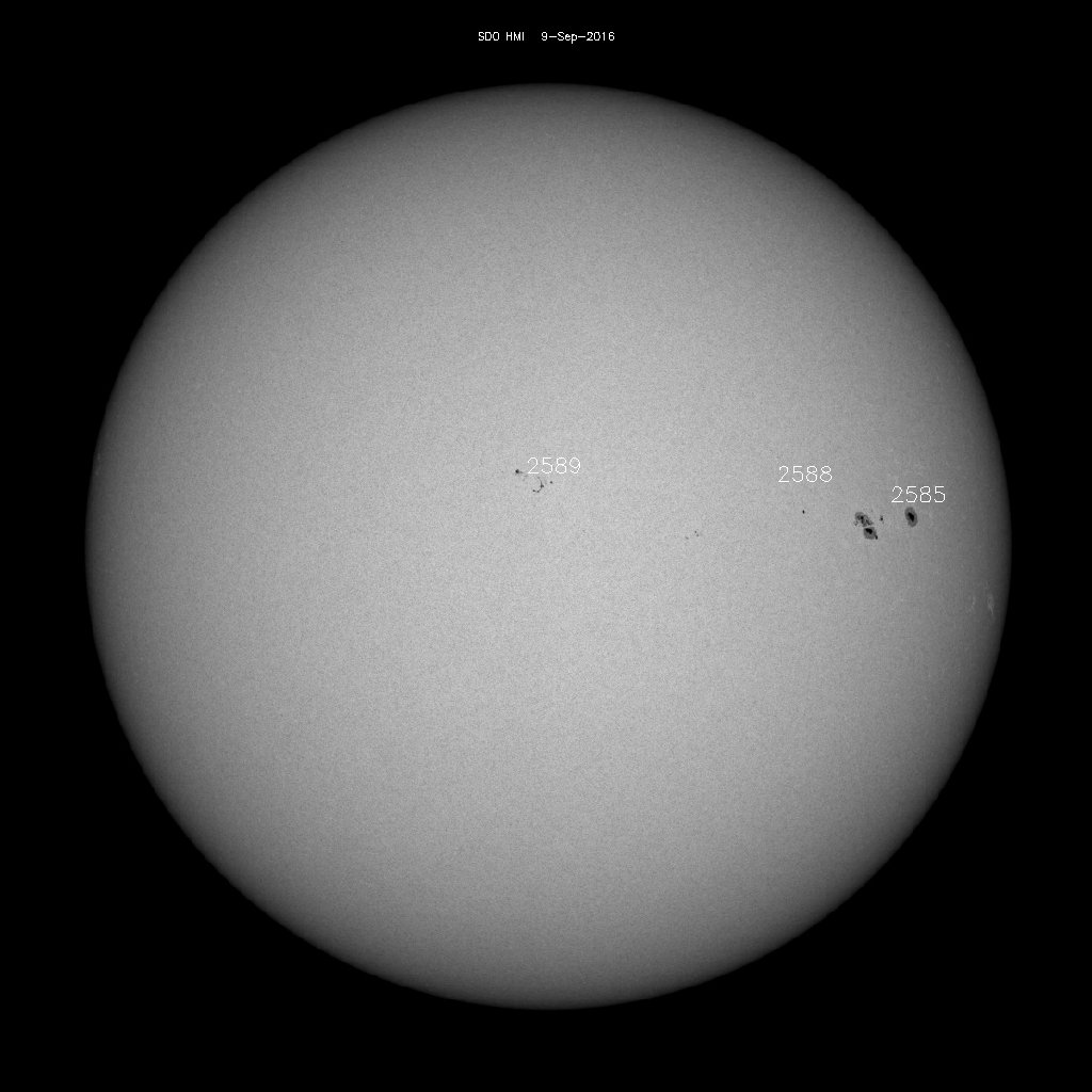 Sunspot regions