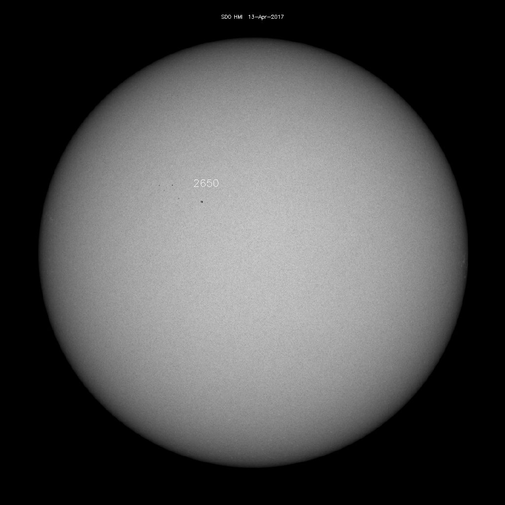 Sunspot regions