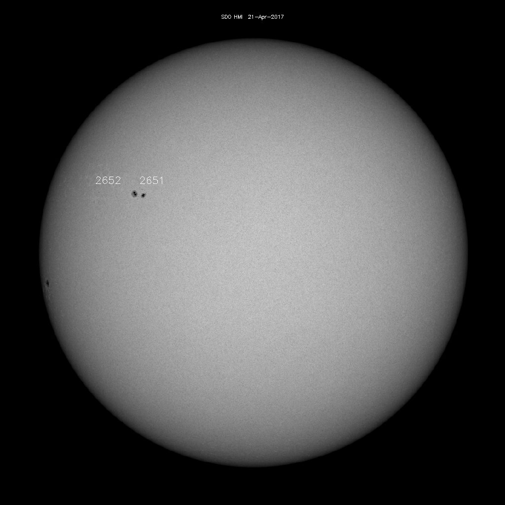 Sunspot regions