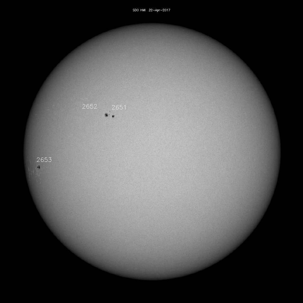 Sunspot regions